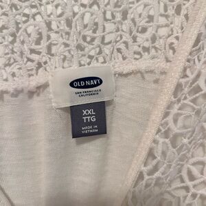 Old Navy Ivory Crochet Top
